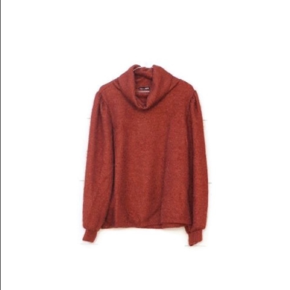 Fashion Nova Cognac All This Warmth Turtle Neck Sweater
